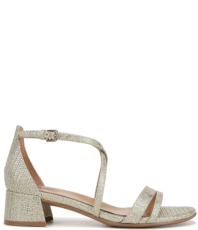 Naturalizer June Woven Leather Strappy Dress Sandals