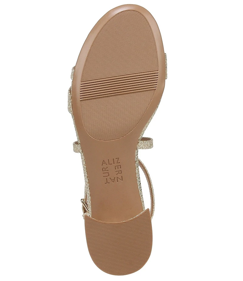 Naturalizer June Woven Leather Strappy Dress Sandals