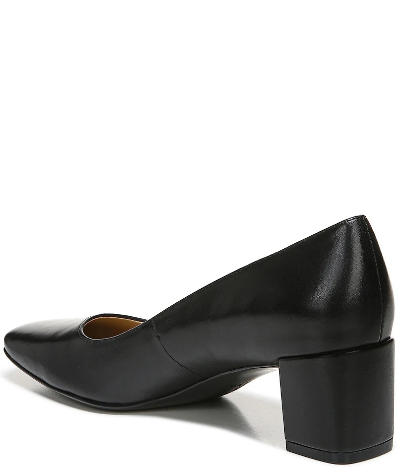 Naturalizer Karina Leather Block Heel Pumps