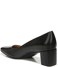 Naturalizer Karina Leather Block Heel Pumps