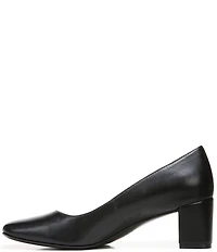 Naturalizer Karina Leather Block Heel Pumps