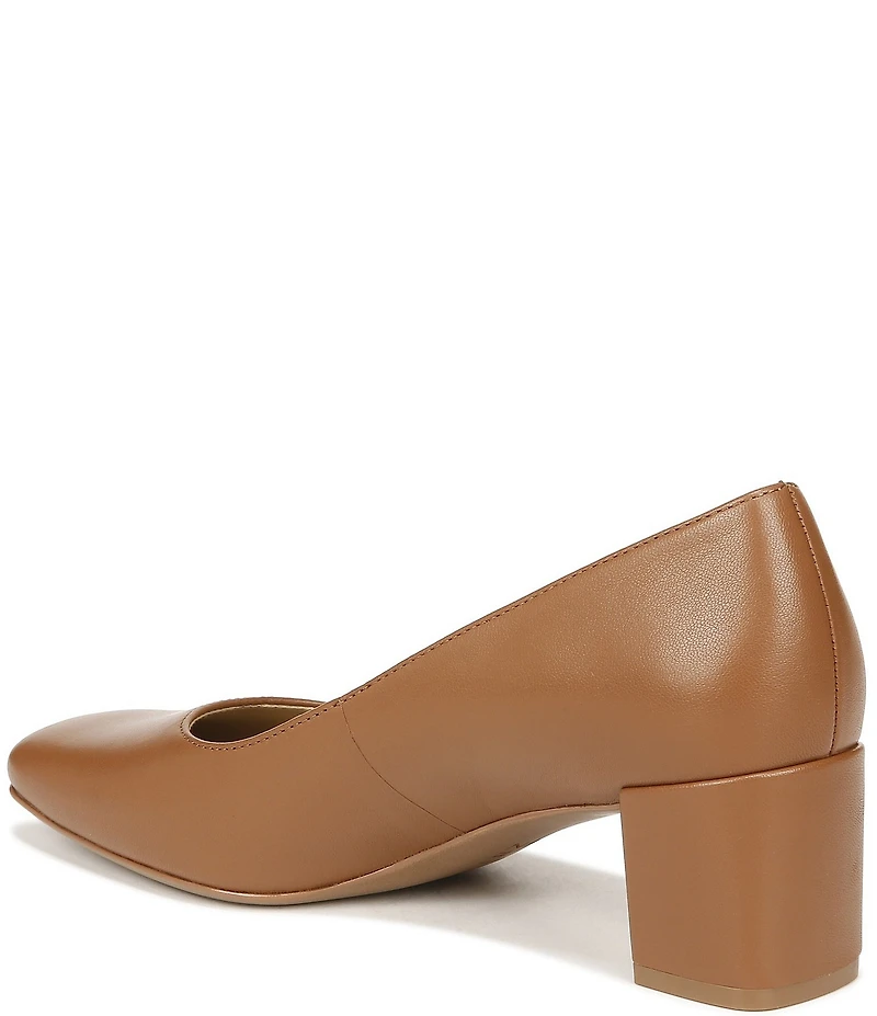 Naturalizer Karina Leather Block Heel Pumps