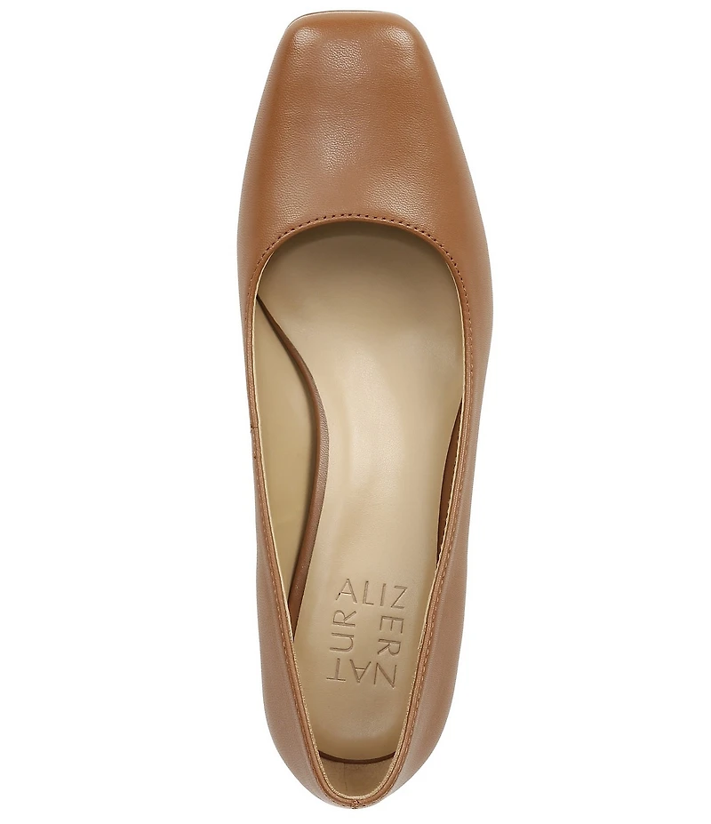 Naturalizer Karina Leather Block Heel Pumps