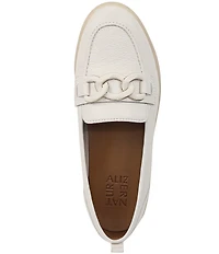 Naturalizer Kateri Leather Chain Link Ornament Loafers