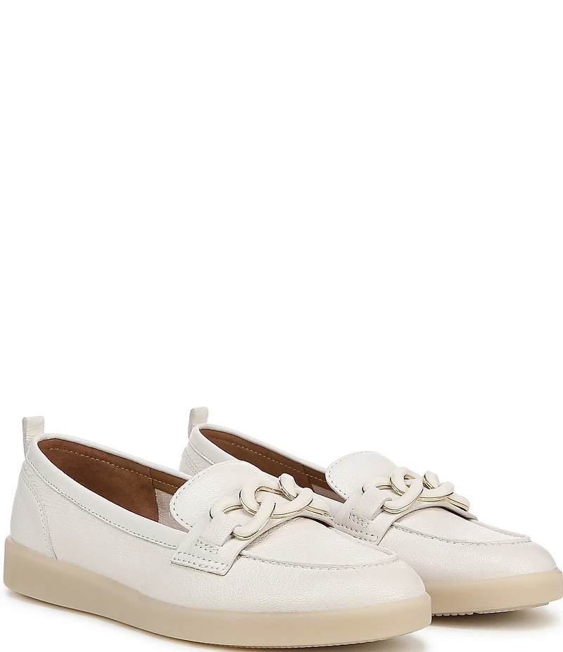 Naturalizer Kateri Leather Chain Link Ornament Loafers