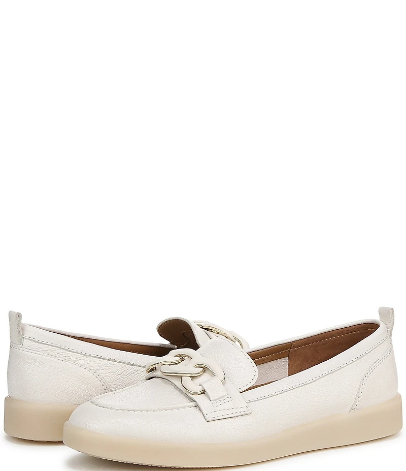 Naturalizer Kateri Leather Chain Link Ornament Loafers