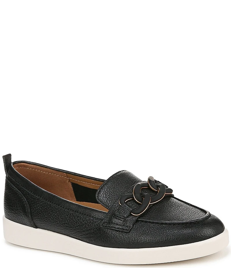 Naturalizer Kateri Leather Chain Link Ornament Loafers