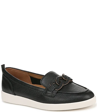 Naturalizer Kateri Leather Chain Link Ornament Loafers