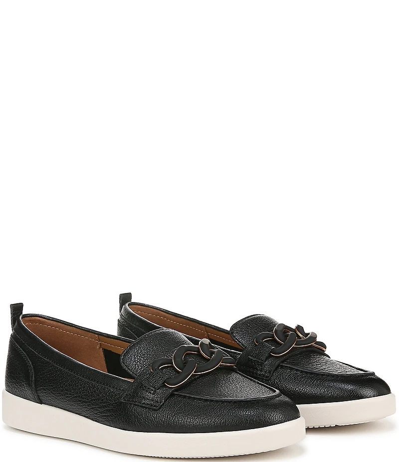 Naturalizer Kateri Leather Chain Link Ornament Loafers