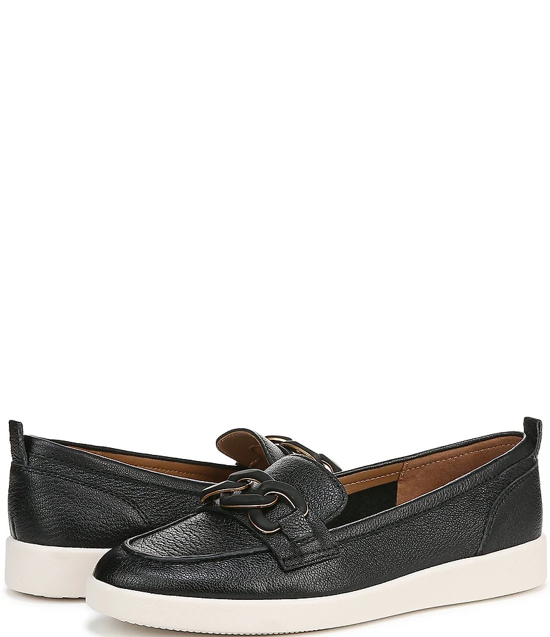 Naturalizer Kateri Leather Chain Link Ornament Loafers