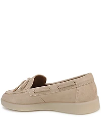 Naturalizer Keelboat Suede Bow Detail Boat Shoes