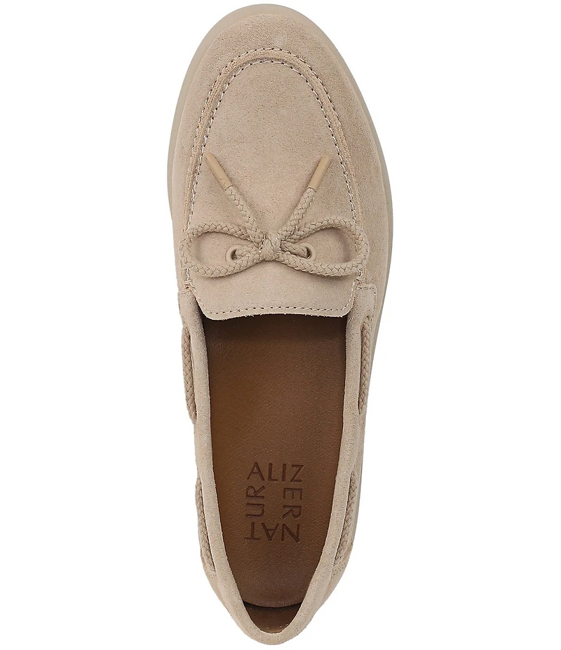 Naturalizer Keelboat Suede Bow Detail Boat Shoes