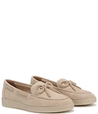 Naturalizer Keelboat Suede Bow Detail Boat Shoes