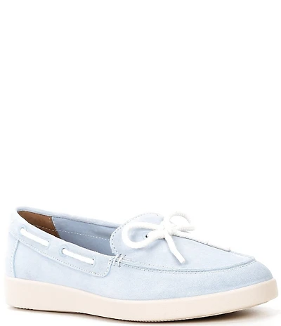Naturalizer Keelboat Suede Bow Detail Boat Shoes