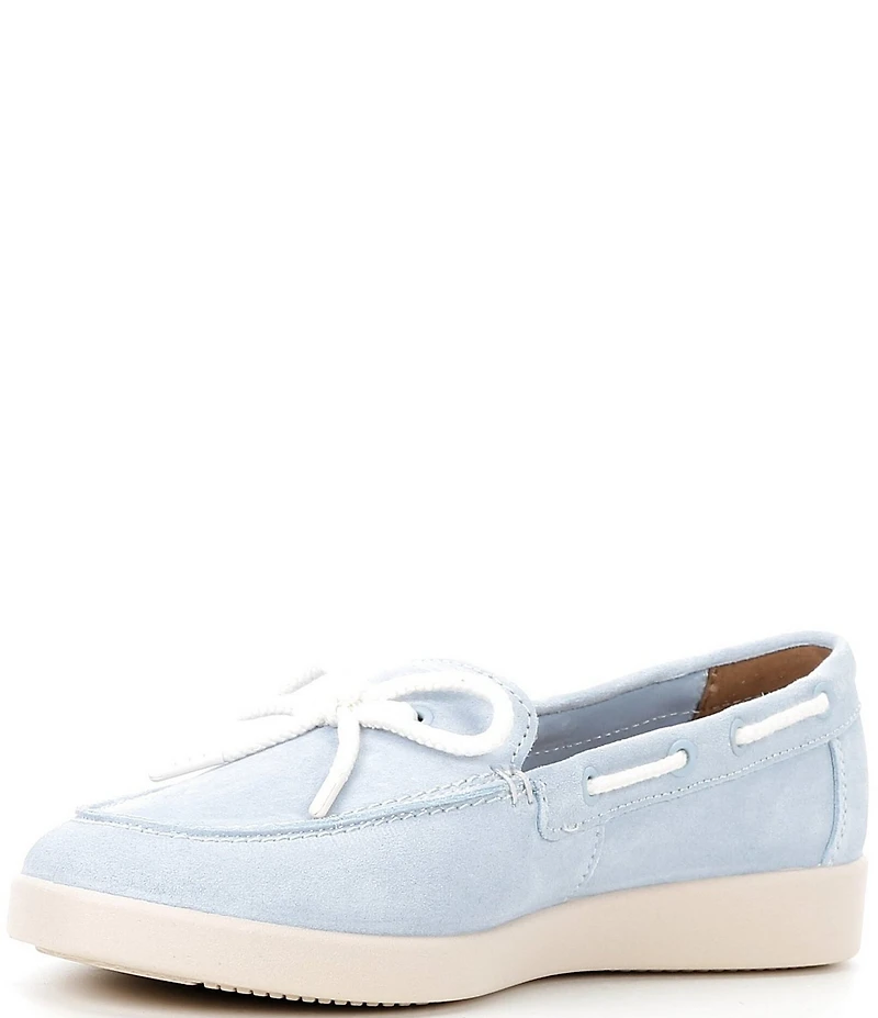 Naturalizer Keelboat Suede Bow Detail Boat Shoes
