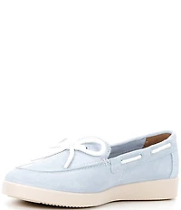 Naturalizer Keelboat Suede Bow Detail Boat Shoes