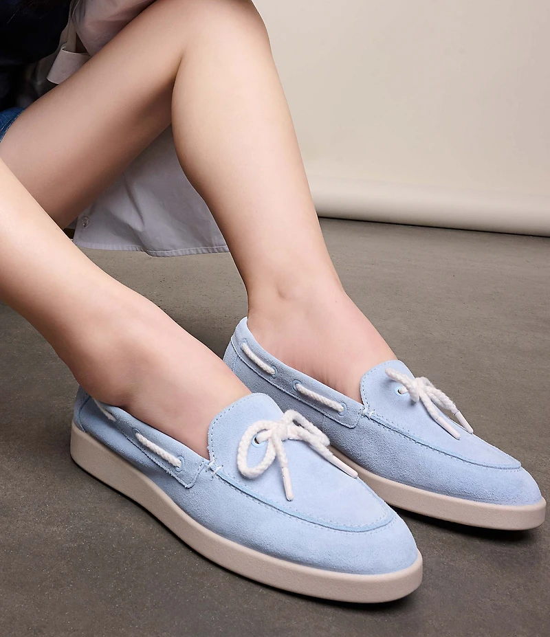 Naturalizer Keelboat Suede Bow Detail Boat Shoes