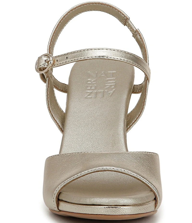 Naturalizer Lala Leather Ankle Strap Sandals