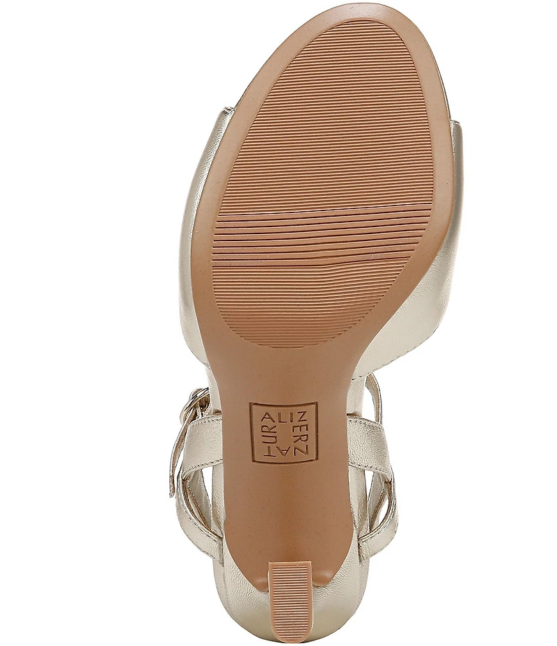 Naturalizer Lala Leather Ankle Strap Sandals