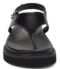 Naturalizer Laurel Leather Thong Platform Sandals