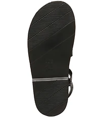 Naturalizer Lexie Croco Embossed Leather Platform Gladiator Sandals