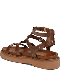 Naturalizer Lexie Leather Platform Gladiator Sandals