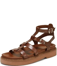Naturalizer Lexie Leather Platform Gladiator Sandals