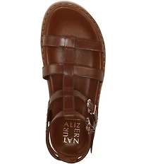 Naturalizer Lexie Leather Platform Gladiator Sandals