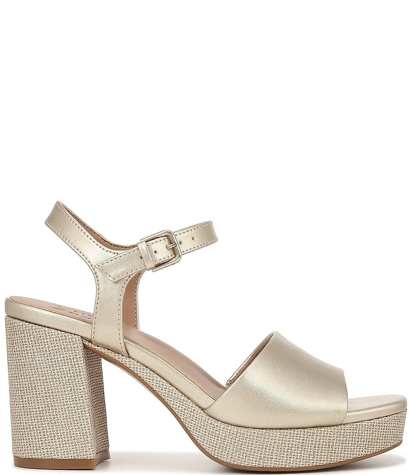 Naturalizer Lilly Metallic Ankle Strap Platform Dress Sandals