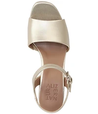 Naturalizer Lilly Metallic Ankle Strap Platform Dress Sandals