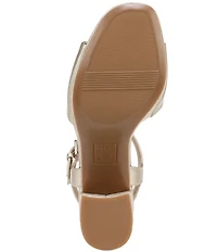 Naturalizer Lilly Metallic Ankle Strap Platform Dress Sandals