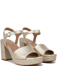 Naturalizer Lilly Metallic Ankle Strap Platform Dress Sandals