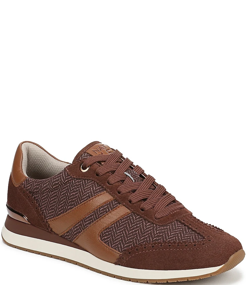Naturalizer Lorena Herringbone Lace Up Sneakers