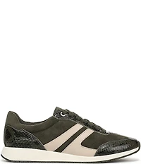 Naturalizer Lorena Suede Snake Print Accent Sneakers