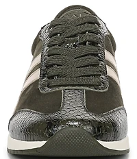 Naturalizer Lorena Suede Snake Print Accent Sneakers