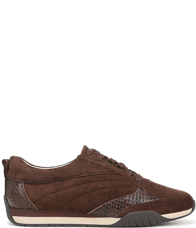Naturalizer Tao Suede Snake Print Accent Sneakers