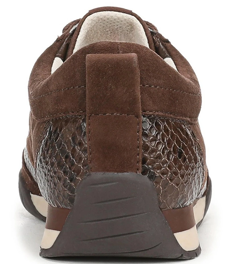 Naturalizer Tao Suede Snake Print Accent Sneakers