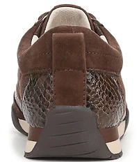 Naturalizer Tao Suede Snake Print Accent Sneakers