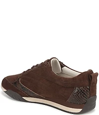 Naturalizer Tao Suede Snake Print Accent Sneakers