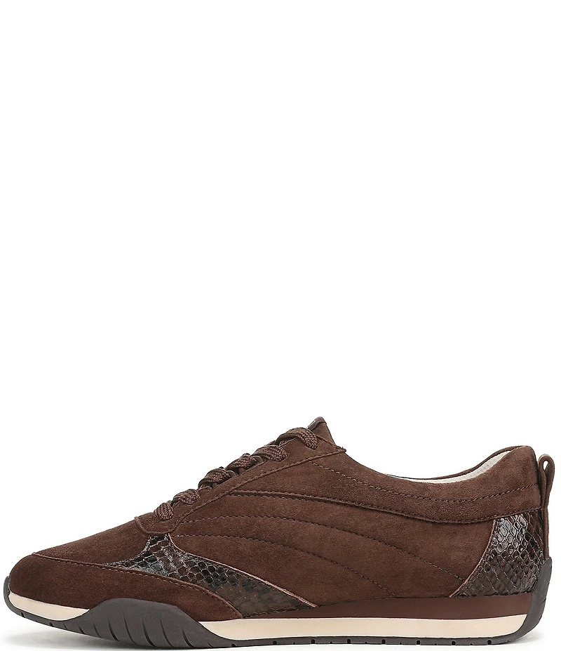 Naturalizer Tao Suede Snake Print Accent Sneakers