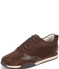 Naturalizer Tao Suede Snake Print Accent Sneakers