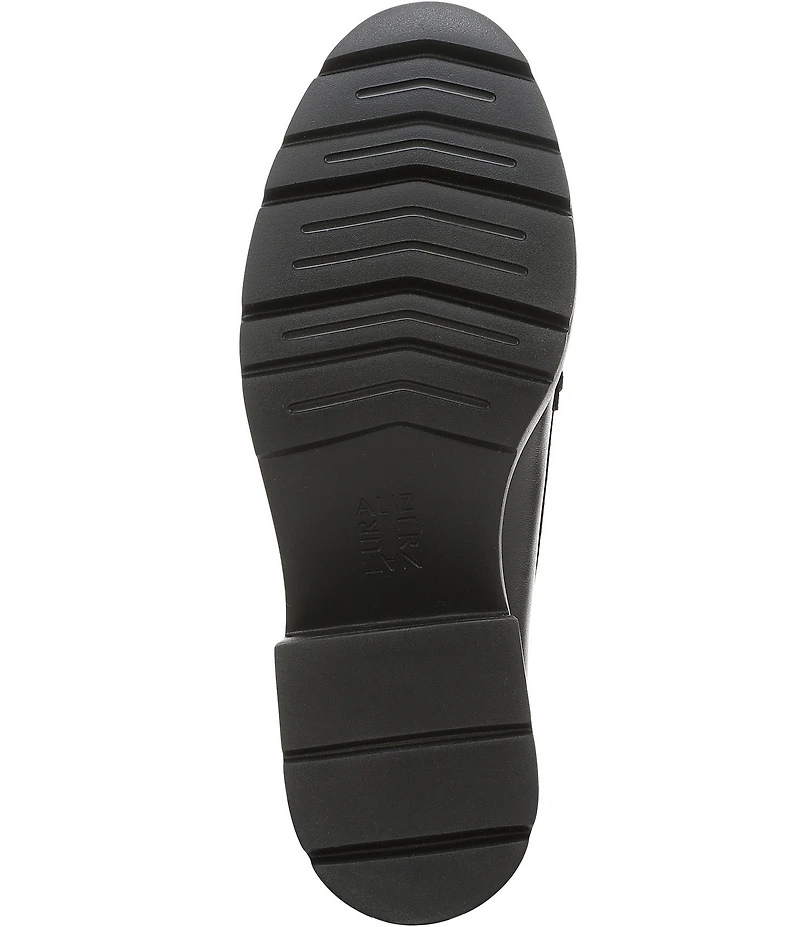 Naturalizer Lumos Leather Lug Sole Penny Loafer Pumps