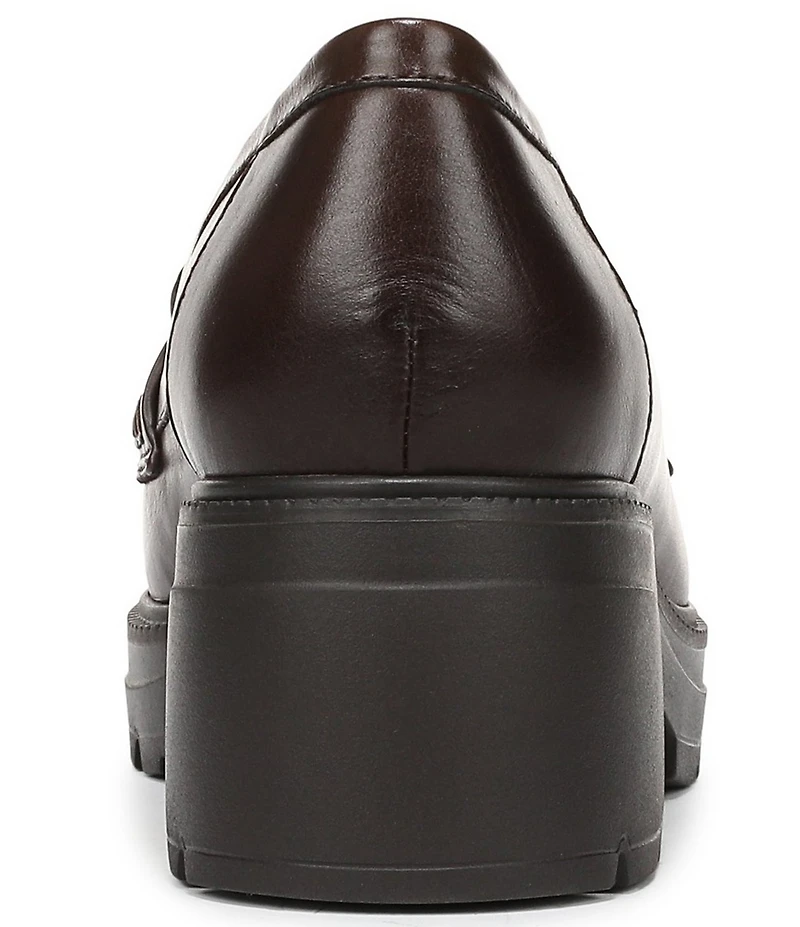 Naturalizer Lumos Leather Lug Sole Penny Loafer Pumps