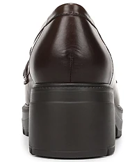 Naturalizer Lumos Leather Lug Sole Penny Loafer Pumps
