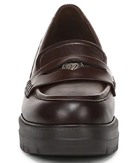 Naturalizer Lumos Leather Lug Sole Penny Loafer Pumps