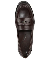 Naturalizer Lumos Leather Lug Sole Penny Loafer Pumps