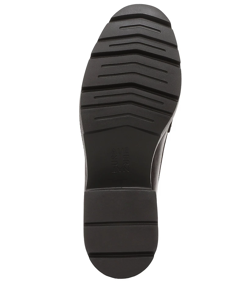 Naturalizer Lumos Leather Lug Sole Penny Loafer Pumps