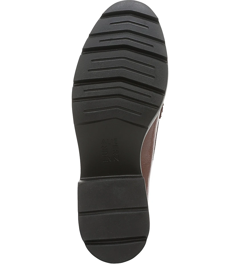 Naturalizer Lumos Leather Lug Sole Penny Loafer Pumps