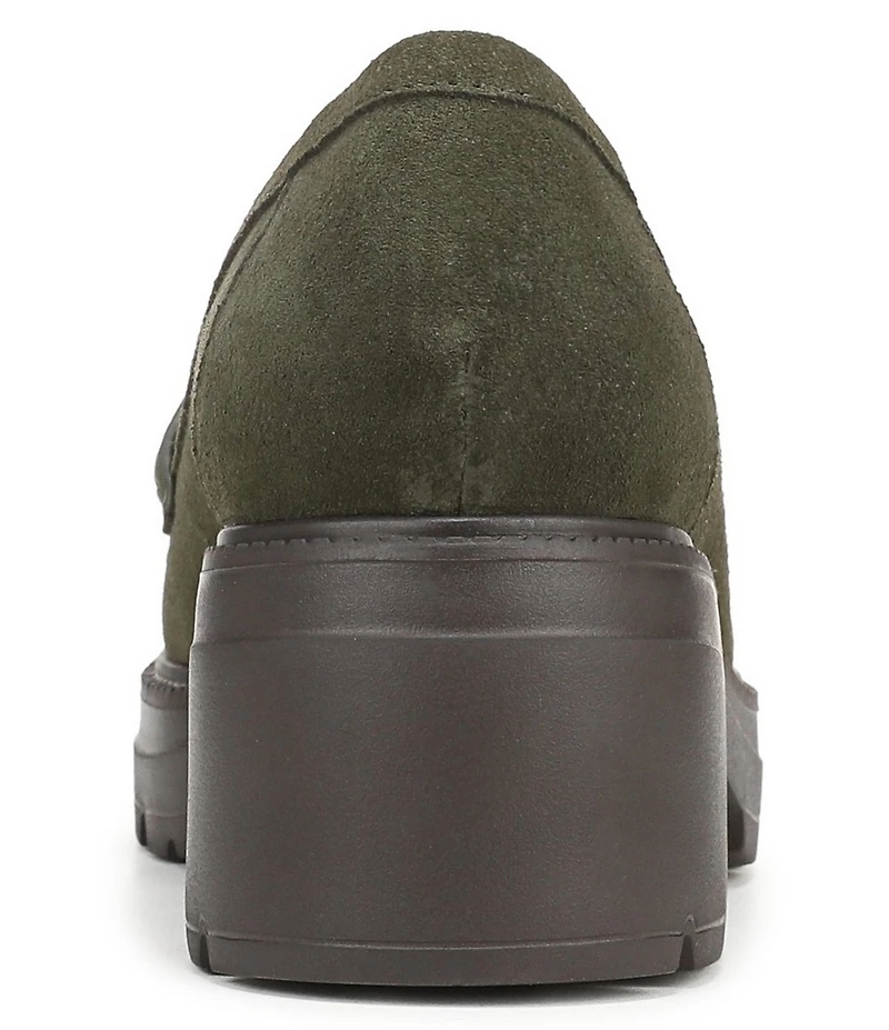 Naturalizer Lumos Suede Lug Sole Penny Loafer Pumps