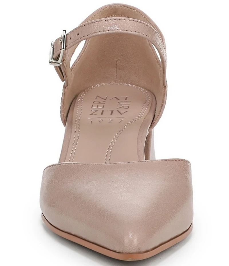 Naturalizer Maddox Leather Ankle Wrap Pumps